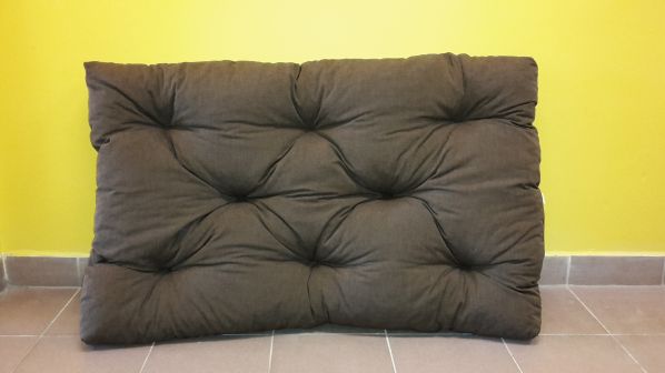 Hnědý polstr na paletový nábytek K44, 120x80cm