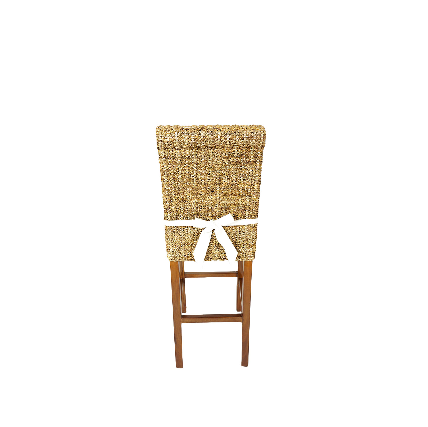 Barová židle LENKA - banánový list - konstrukce mahagon.