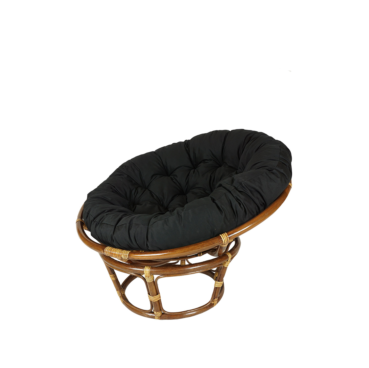 Ratanový PAPASAN - tmavý med průměr 110 cm K55