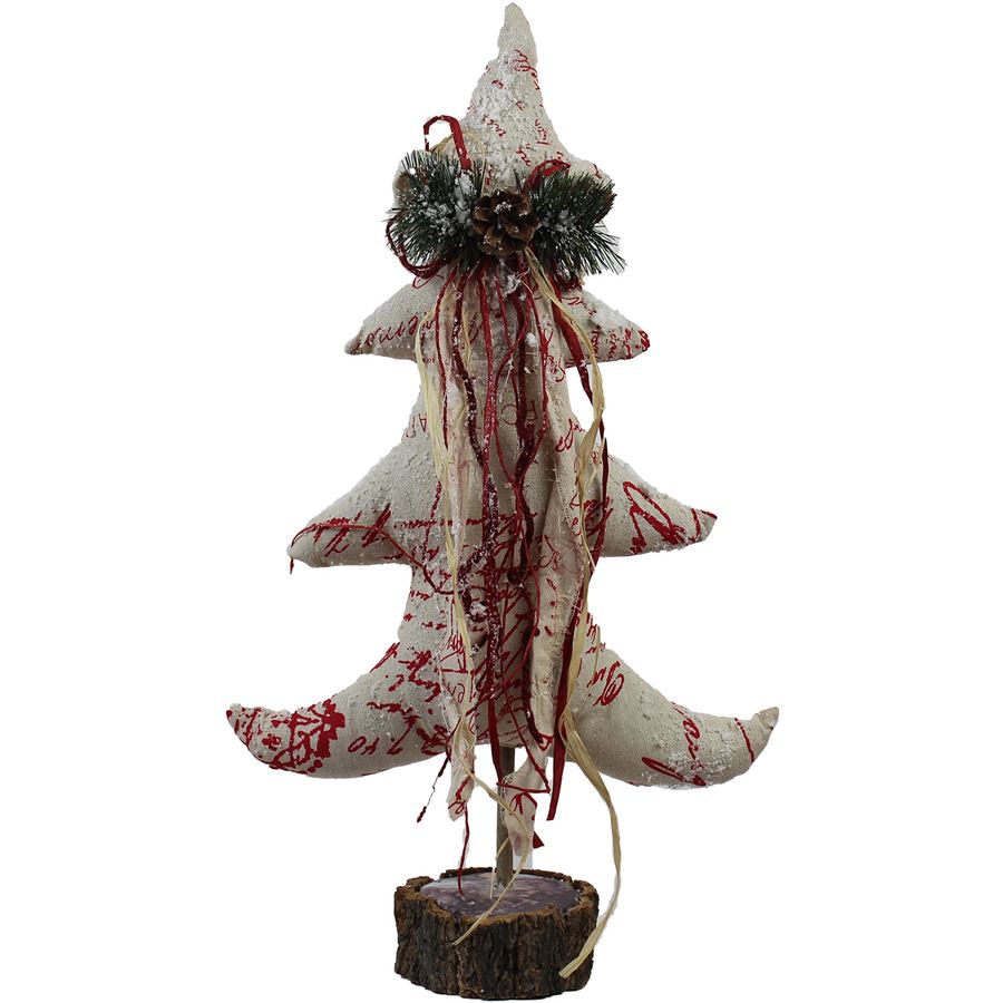 Vánoční stromeček červený, X0047 - Textil