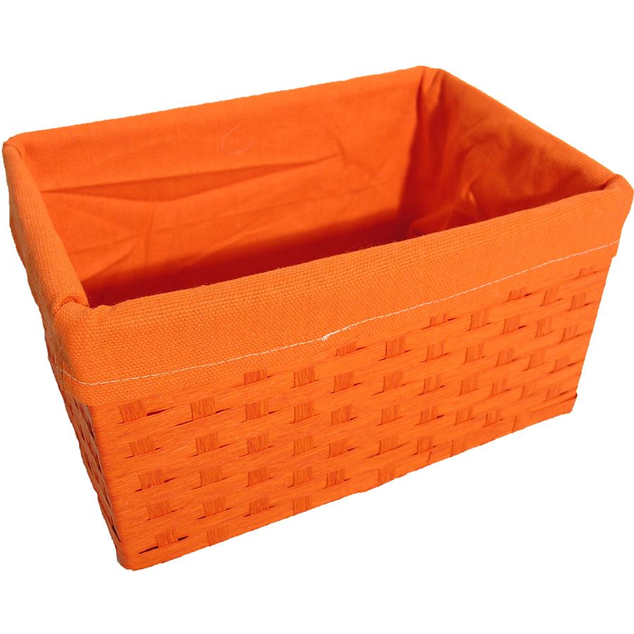 Zásuvka velká oranžová - Látka