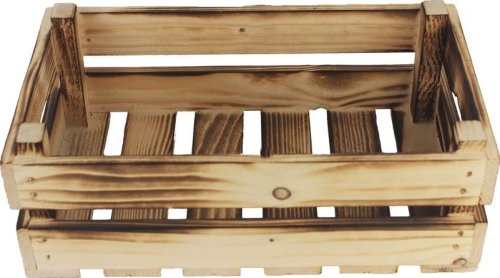 Dřevěná bedýnka opalovaná, 097015