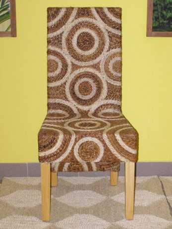 Jídelní židle CECILY - borovice - banánový list
