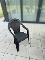 Plastová zahradní židle Giglio, antracit