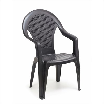 Plastová zahradní židle Giglio, antracit