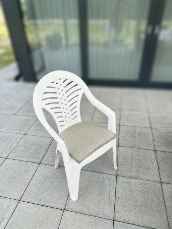Plastová zahradní židle Oceán bílá