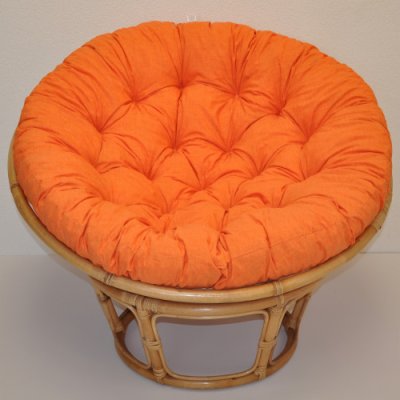 Polstr na PAPASAN a VAJÍČKO 120 cm - oranžový MELÍR