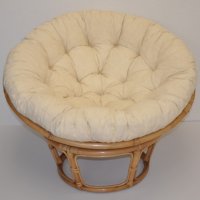 Polstr na PAPASAN a VAJÍČKO 110 cm - světle béžový MELÍR