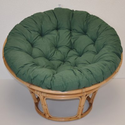 Polstr na PAPASAN a VAJÍČKO 120 cm - tmavě zelený MELÍR