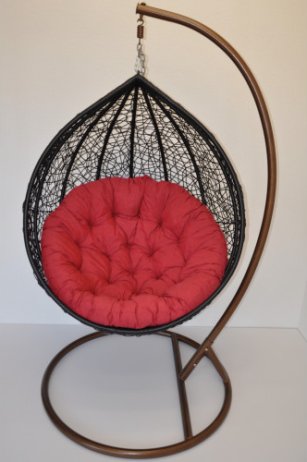 Polstr na PAPASAN a VAJÍČKO 120 cm - vínový MELÍR