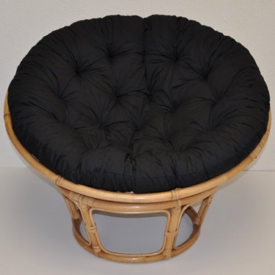Polstr na PAPASAN a VAJÍČKO 120 cm - černý KEPR