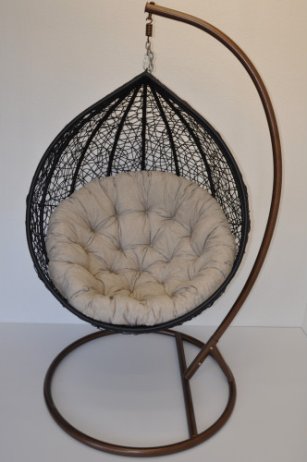 Polstr na PAPASAN a VAJÍČKO 120 cm - tmavě béžový MELÍR
