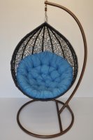 Polstr na PAPASAN a VAJÍČKO 120 cm - tyrkysový MELÍR