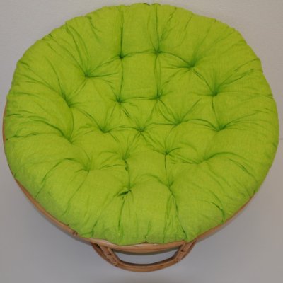 Polstr na PAPASAN a VAJÍČKO 110 cm - světle zelený melír