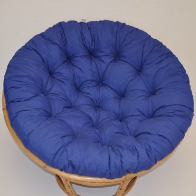 Polstr na PAPASAN a VAJÍČKO 110 cm - tmavě modrý melír