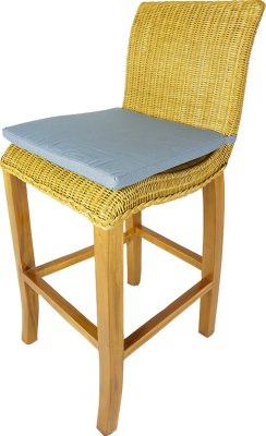 Ratanová barová židle CLAUDIA - POSLEDNÍ KUS