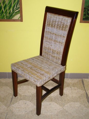 Ratanová jídelní židle BALERO - cubu grey