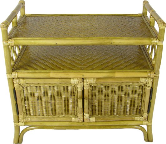 Ratanová skříňka VIGO - světlý med