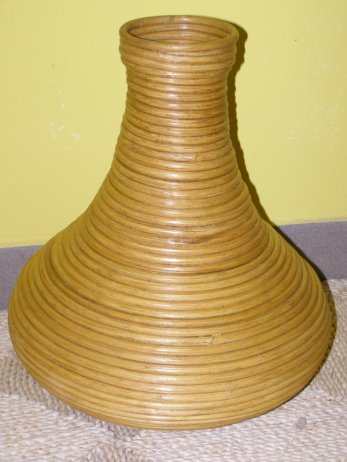 Ratanová váza V2, světlá