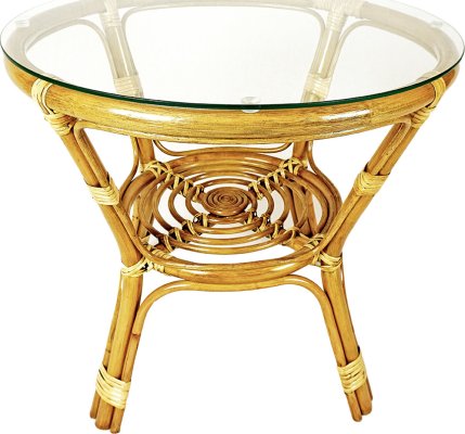 Ratanový obývací stolek BAHAMA - světlý med
