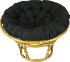 Ratanový PAPASAN, světlý, průměr 110 cm