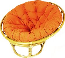 Ratanový PAPASAN, světlý, průměr 110 cm