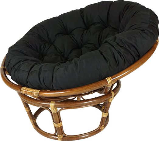 Ratanový PAPASAN tmavý - průměr 100 cm