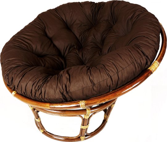 Ratanový PAPASAN tmavý - průměr 100 cm