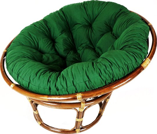 Ratanový PAPASAN tmavý - průměr 100 cm