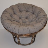 Ratanový PAPASAN tmavý - průměr 100 cm