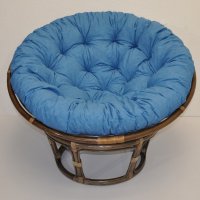 Ratanový PAPASAN tmavý - průměr 100 cm