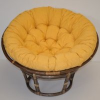 Ratanový PAPASAN tmavý - průměr 100 cm