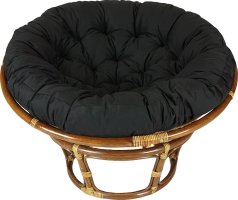 Ratanový PAPASAN - tmavý med - průměr 110 cm