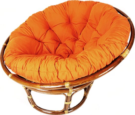 Ratanový PAPASAN - tmavý med - průměr 110 cm