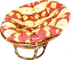 Ratanový PAPASAN - tmavý med - průměr 110 cm