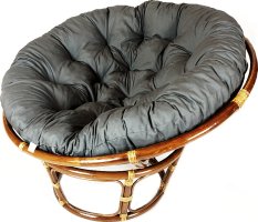 Ratanový PAPASAN - tmavý med - průměr 110 cm