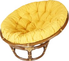 Ratanový PAPASAN - tmavý med - průměr 110 cm