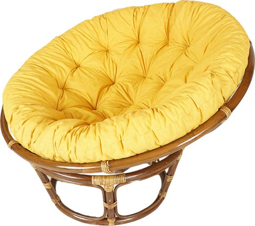 Ratanový PAPASAN - tmavý med - průměr 110 cm