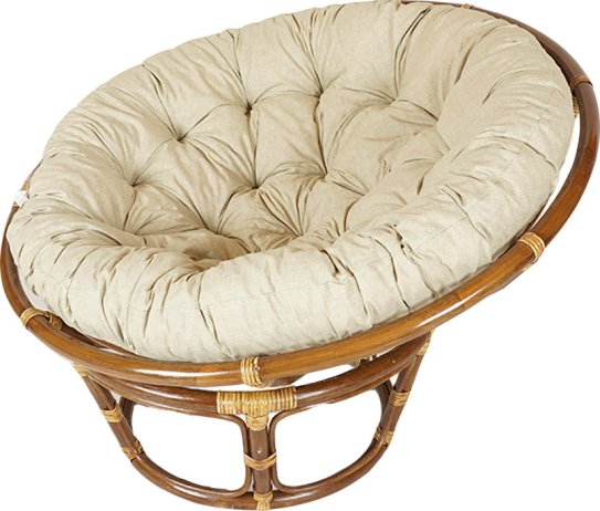 Ratanový PAPASAN - tmavý med - průměr 110 cm