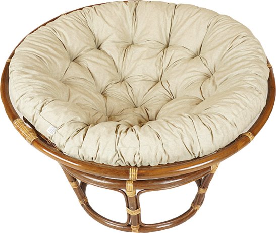 Ratanový PAPASAN - tmavý med - průměr 110 cm