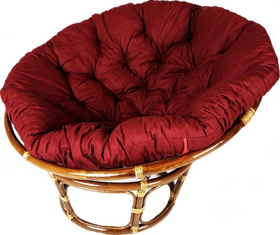 Ratanový PAPASAN - tmavý med - průměr 110 cm