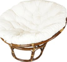 Ratanový PAPASAN - tmavý med - průměr 110 cm