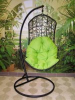 Závěsné relaxační křeslo DIANA, zelený sedák